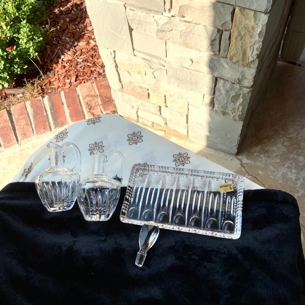Breyer Echt Bleikristall Crystal Tray/Pitchers